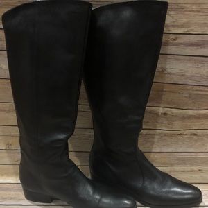 Marc Fisher riding wide calf boots black 10M EUC